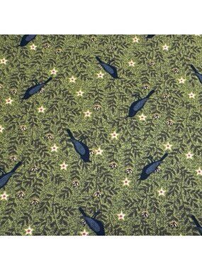 Bird Print Cotton Fabric 1/2 yard x 44" by Jan Mott Henry Glass & Co.